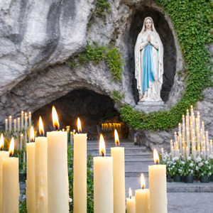 Queimar uma Vela em Lourdes